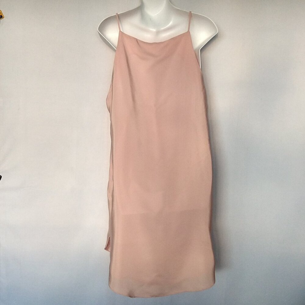 Amanda Uprichard Light Blush Pink 100% Silk Slip Dress New NWT